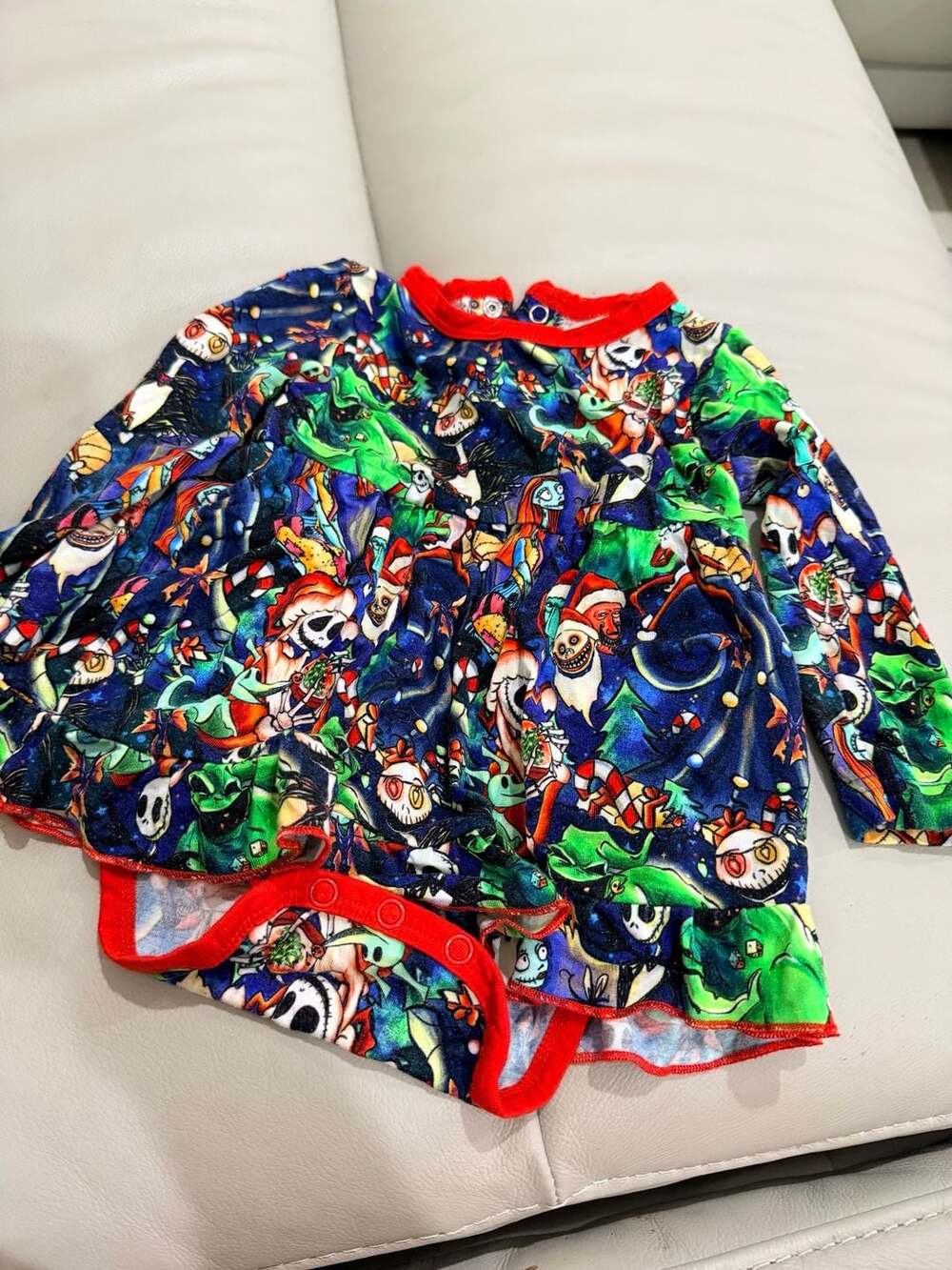 Showstoppers Nightmare Before Christmas Peplum Romper Size 6/12M